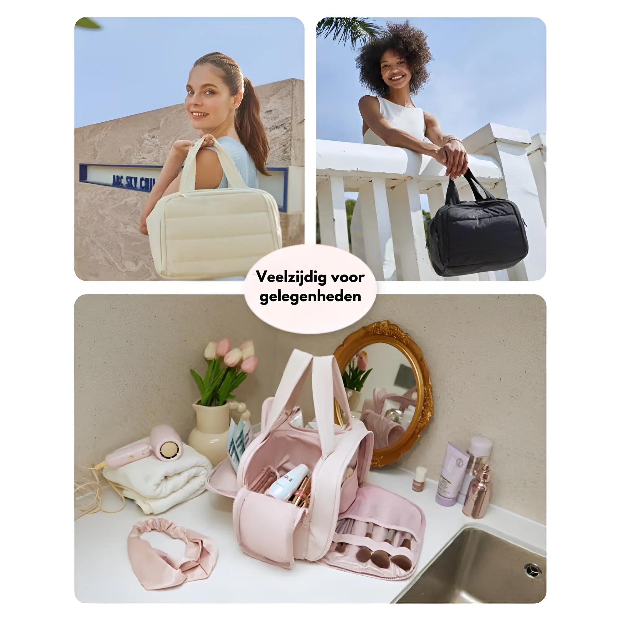 4-in-1 Puffy Multifunctionele Toilettas voor Vrouwen - Image 17