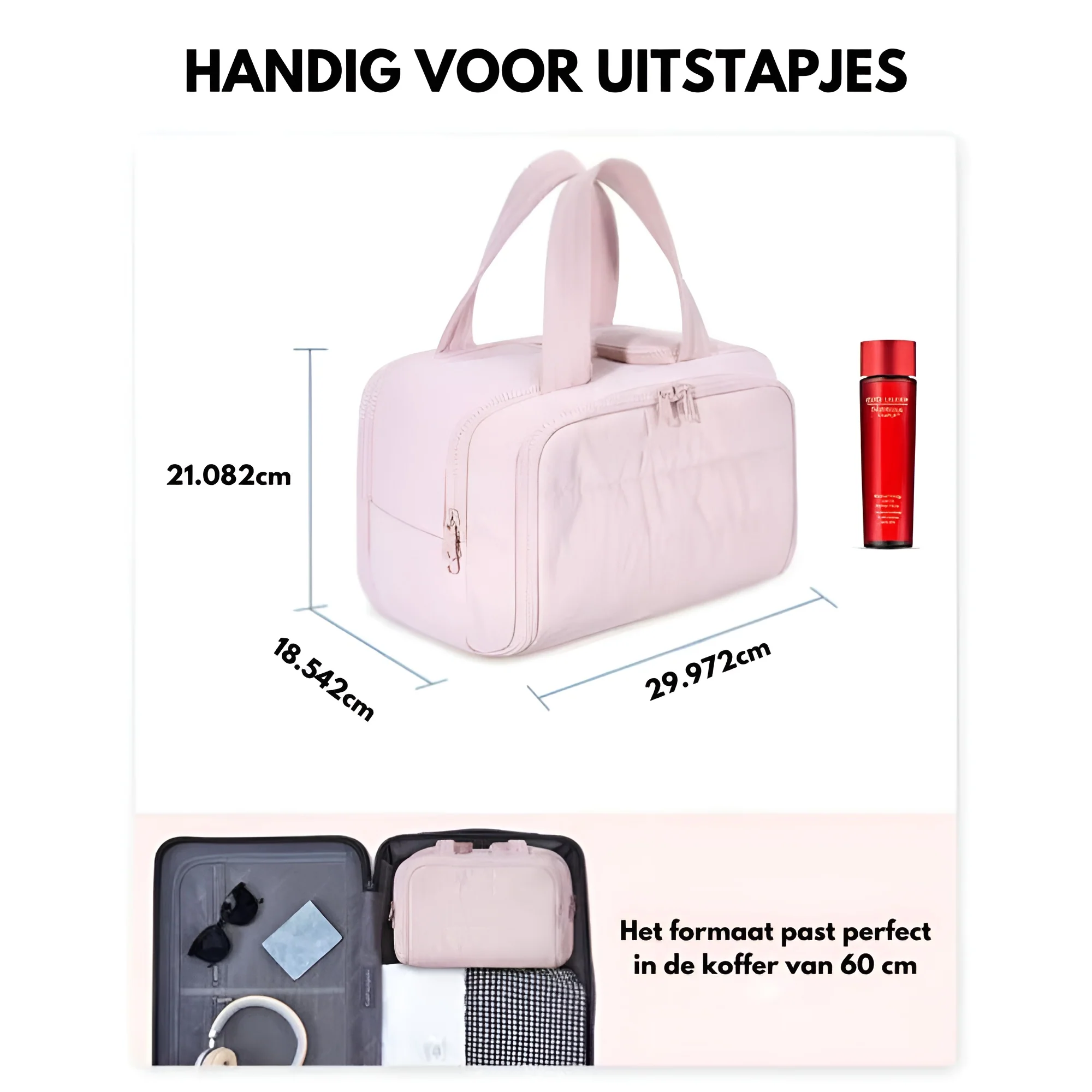 4-in-1 Puffy Multifunctionele Toilettas voor Vrouwen - Image 3