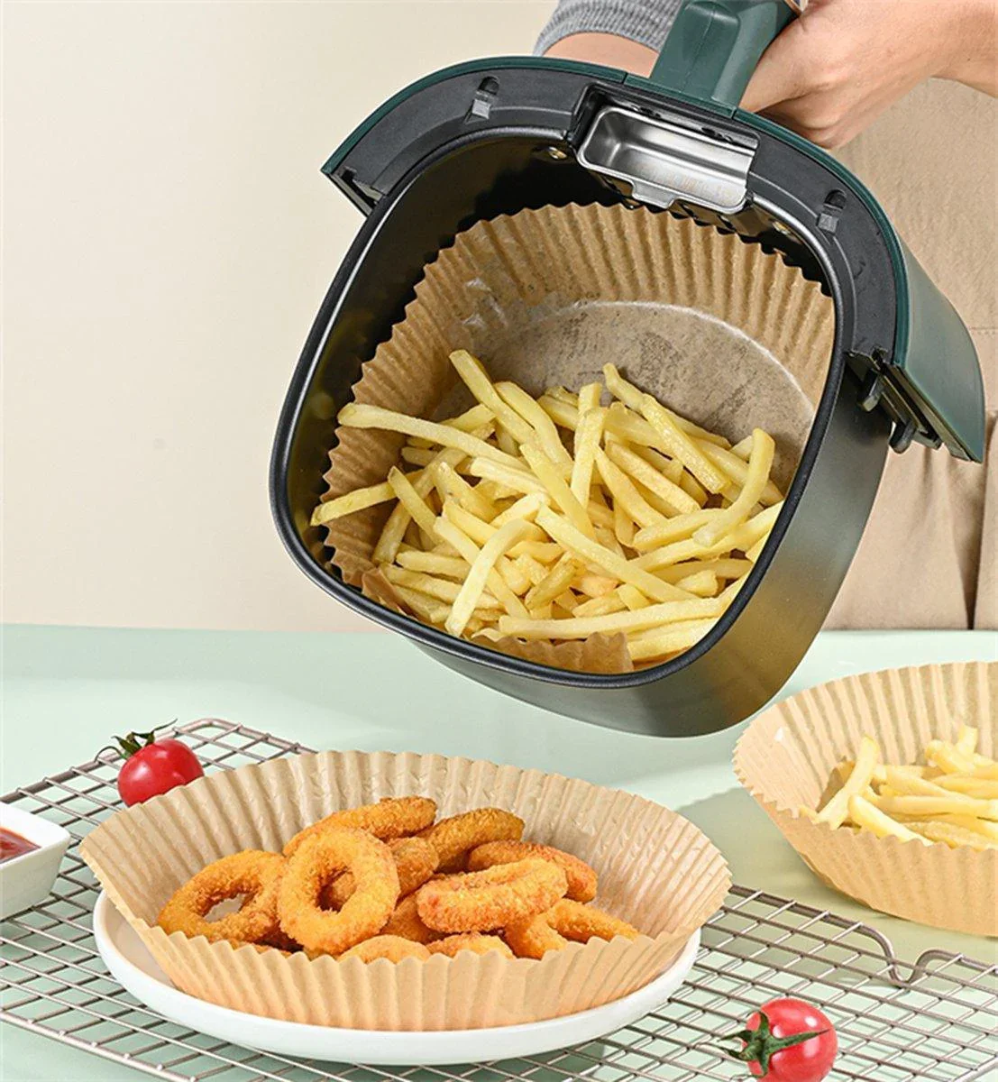 Airfryerbakjes | 100+ papieren airfryer mandjes - Image 5