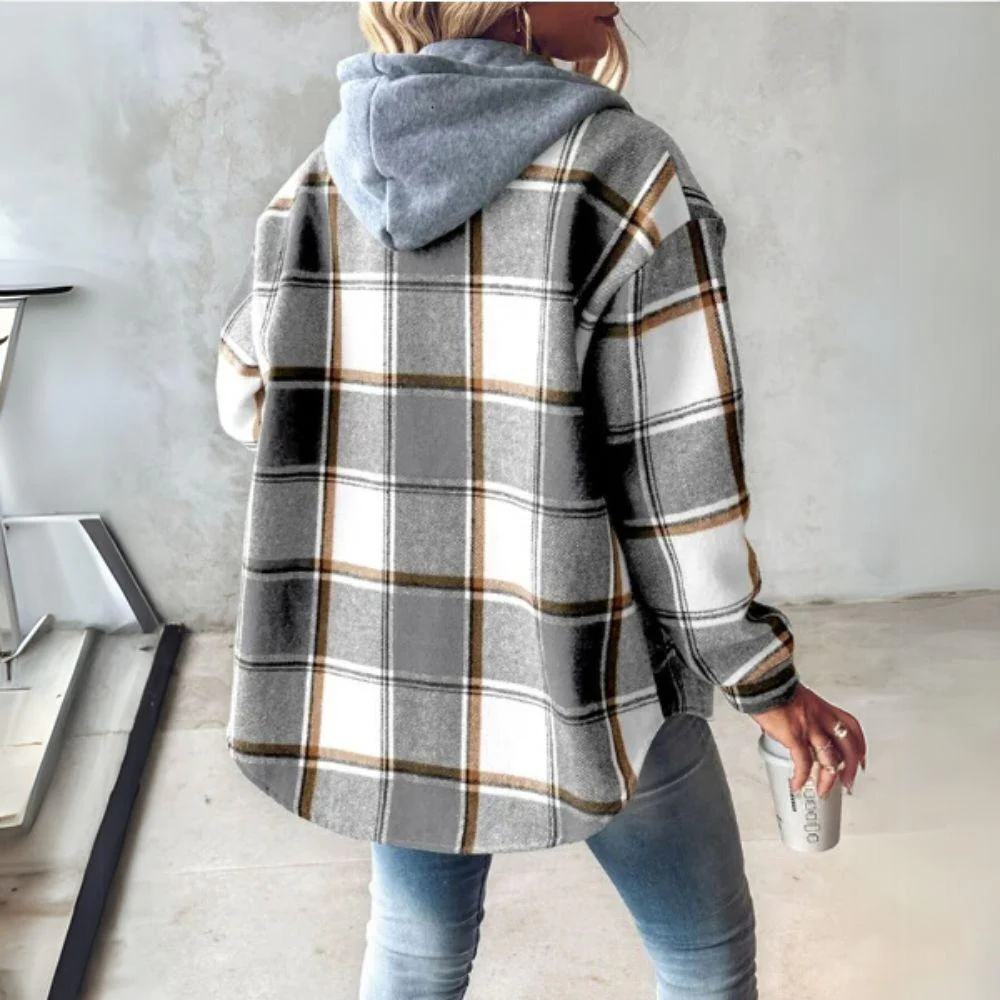 Camilla | Geruite winterhoodie - Image 6