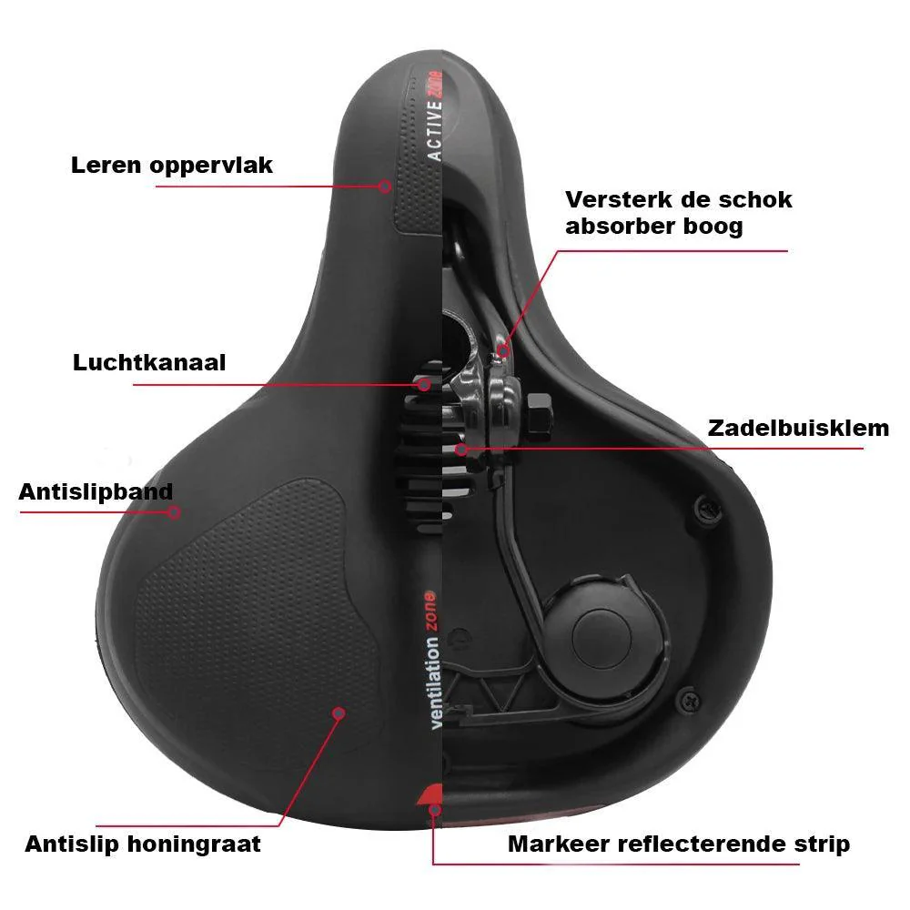 ComfortRide™ | Schokabsorberend fietszadel - Image 7