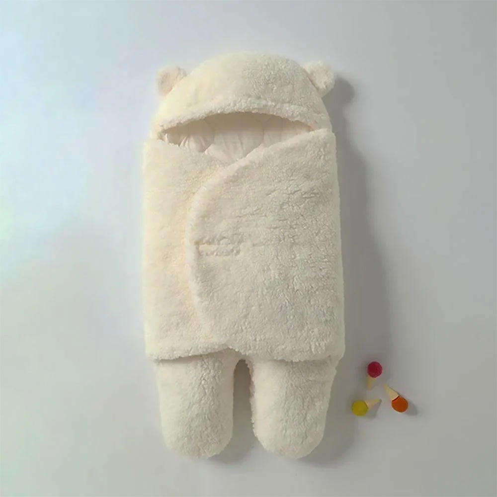 Fluffy Beren wikkeldeken | Warme en knusse baby slaapzak - Image 10