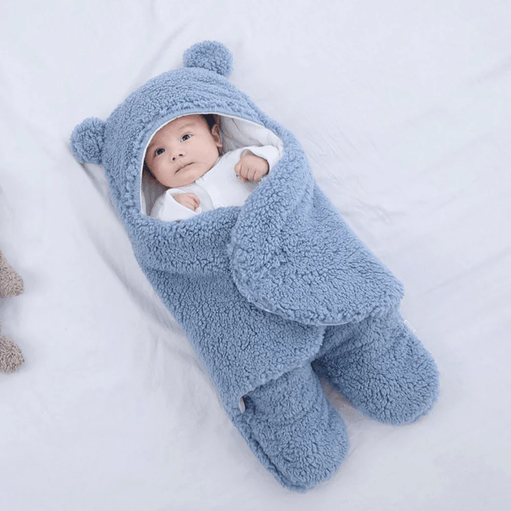 Fluffy Beren wikkeldeken | Warme en knusse baby slaapzak - Image 7