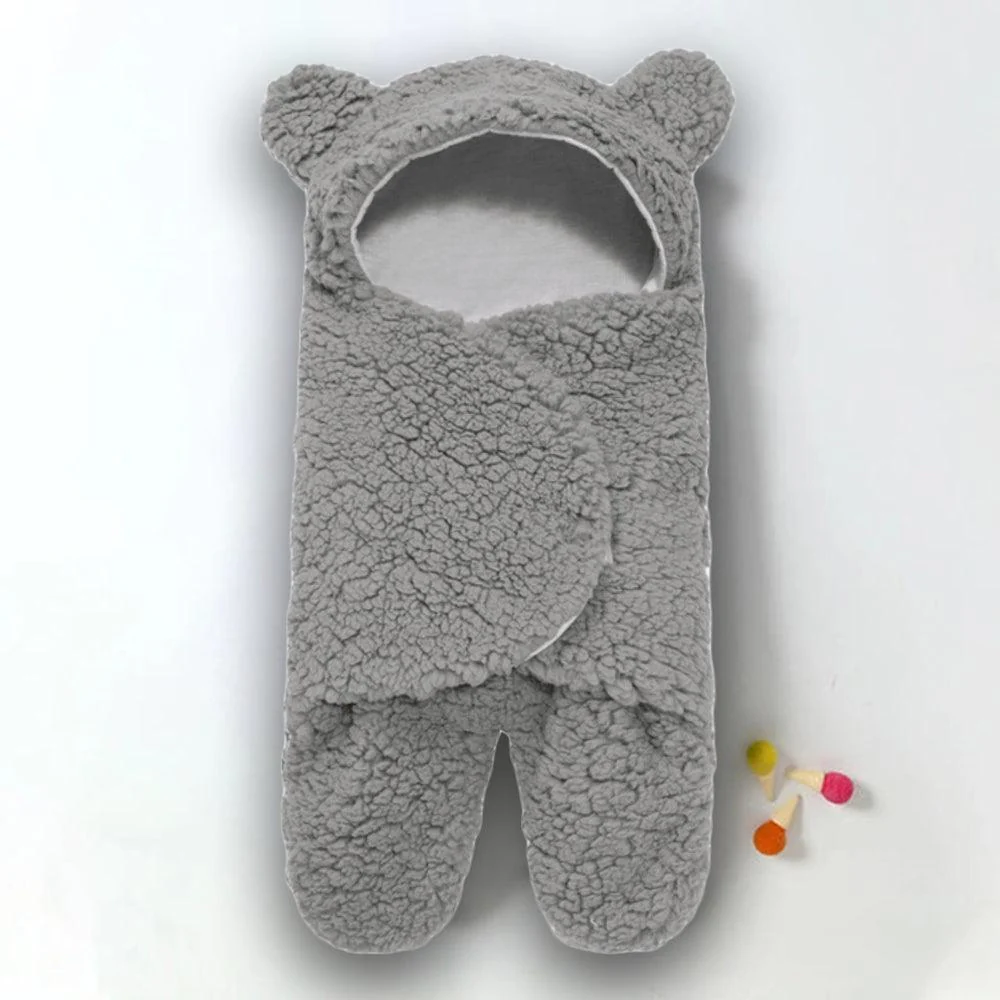 Fluffy Beren wikkeldeken | Warme en knusse baby slaapzak - Image 9