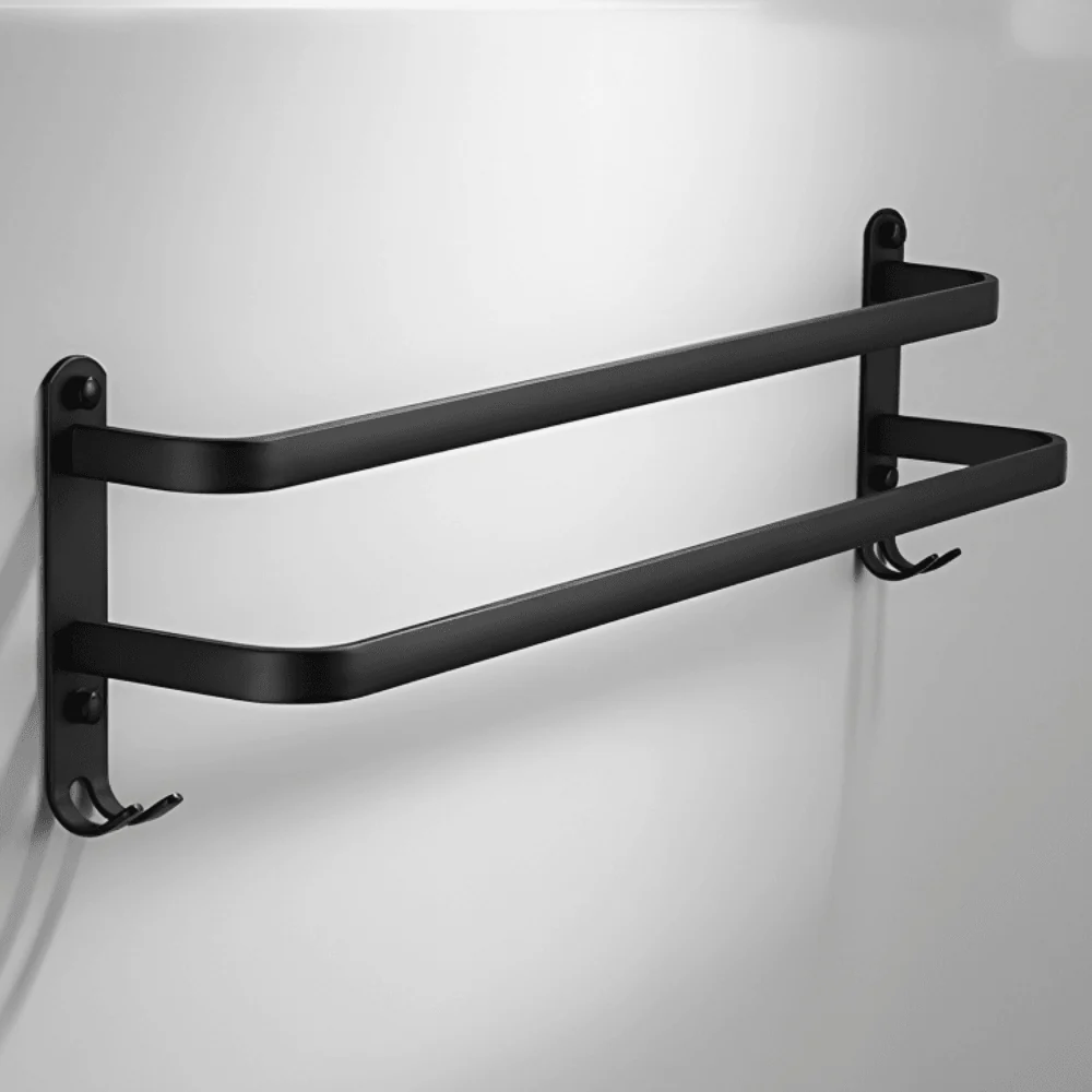 Handdoekenrek voor badkamer met haken - Image 12