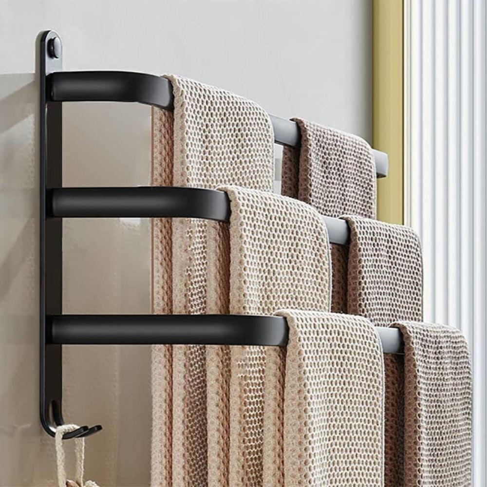 Handdoekenrek voor badkamer met haken - Image 4