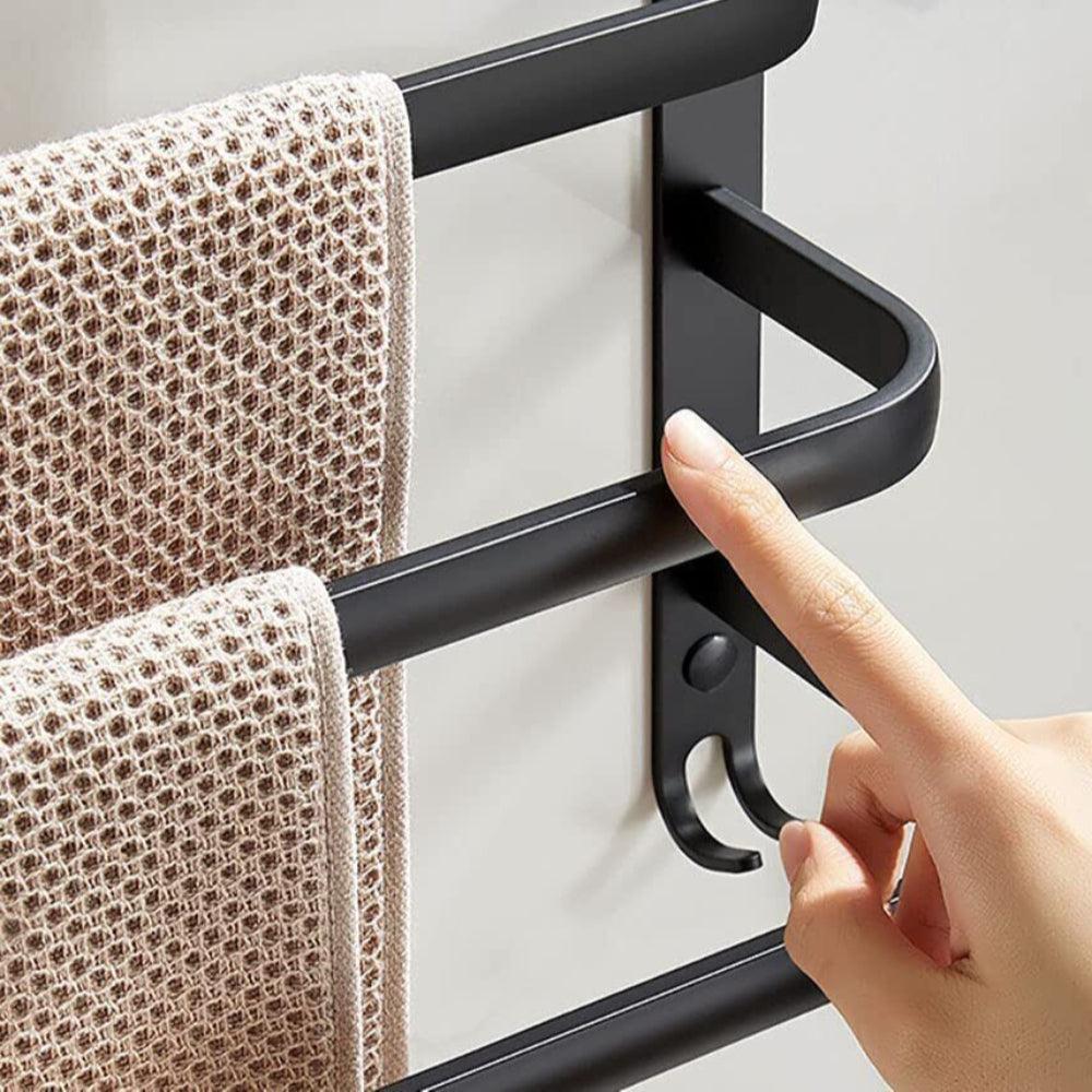 Handdoekenrek voor badkamer met haken - Image 6