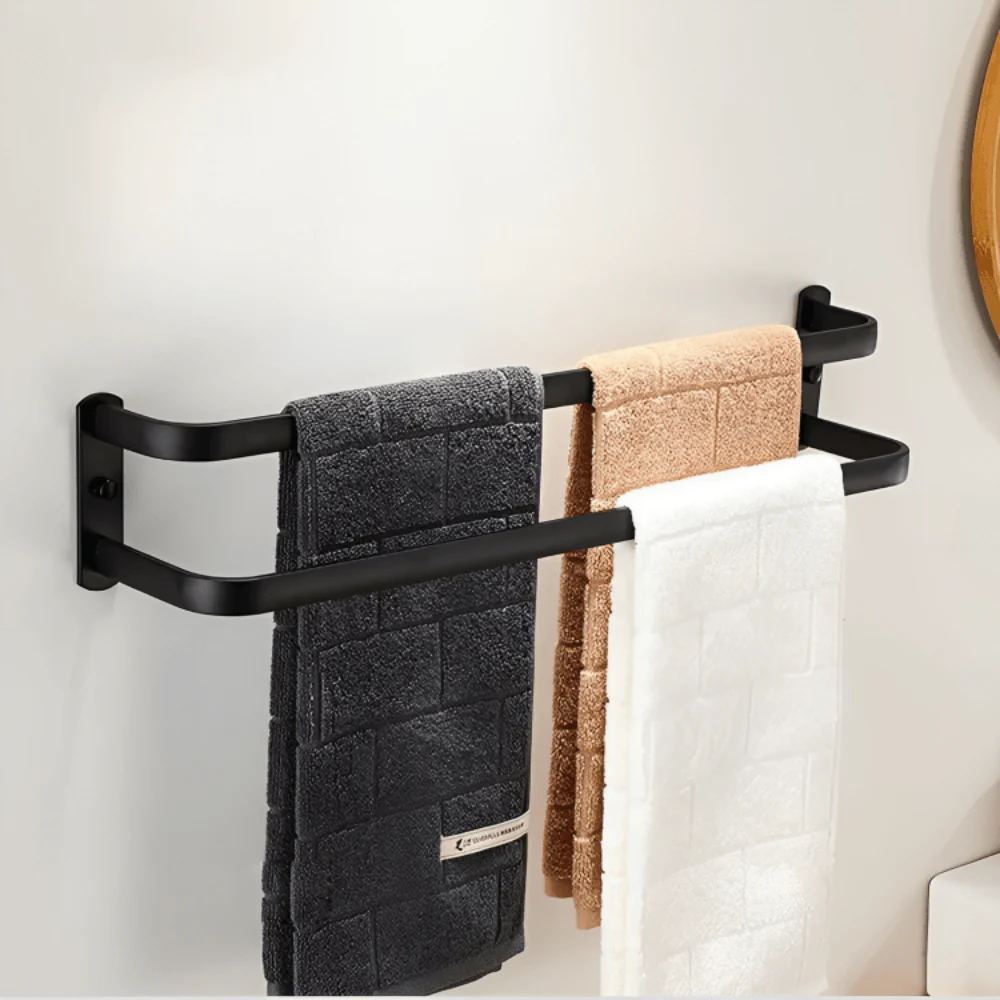 Handdoekenrek voor badkamer met haken - Image 9