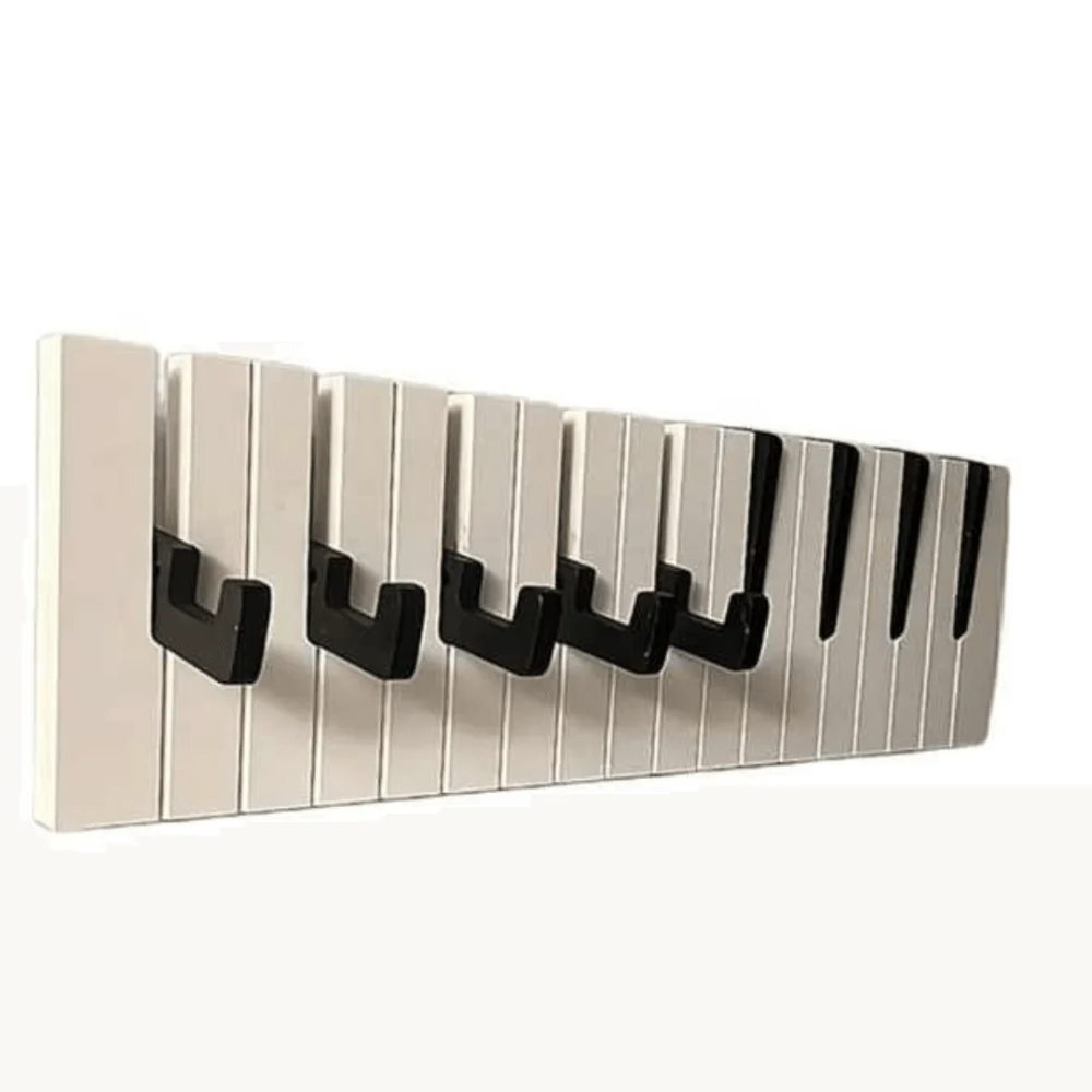 Houten Pianotoetsen Kapstok | Stijlvolle opbergoplossing voor muziekliefhebbers - Image 5