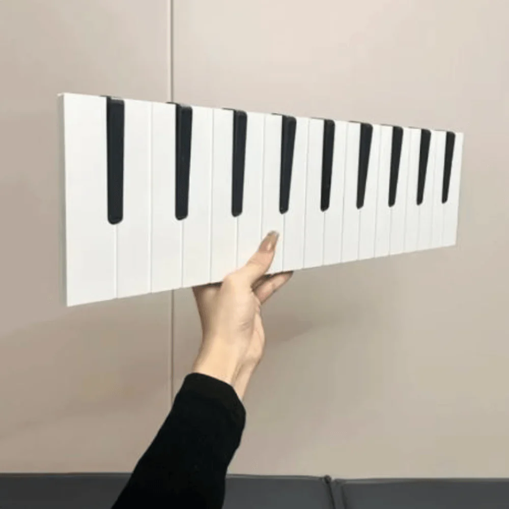 Houten Pianotoetsen Kapstok | Stijlvolle opbergoplossing voor muziekliefhebbers - Image 7