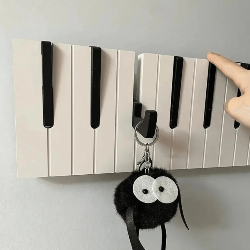 Houten Pianotoetsen Kapstok | Stijlvolle opbergoplossing voor muziekliefhebbers - Image 8
