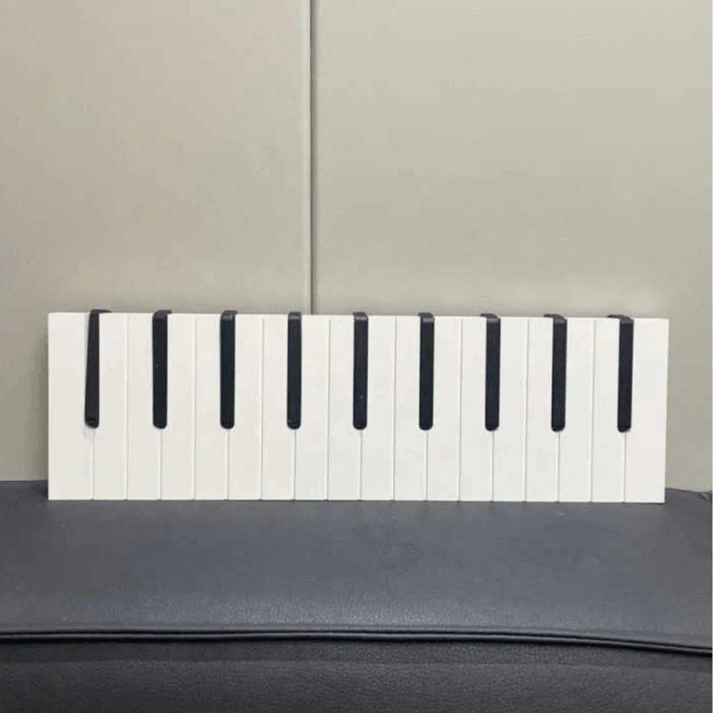 Houten Pianotoetsen Kapstok | Stijlvolle opbergoplossing voor muziekliefhebbers - Image 9