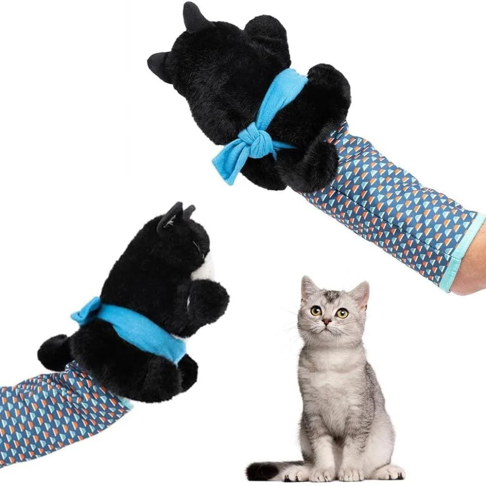 Kattenworstelaar handpop | Houd uw kat actief met leuke, interactieve spelletjes! - Image 2