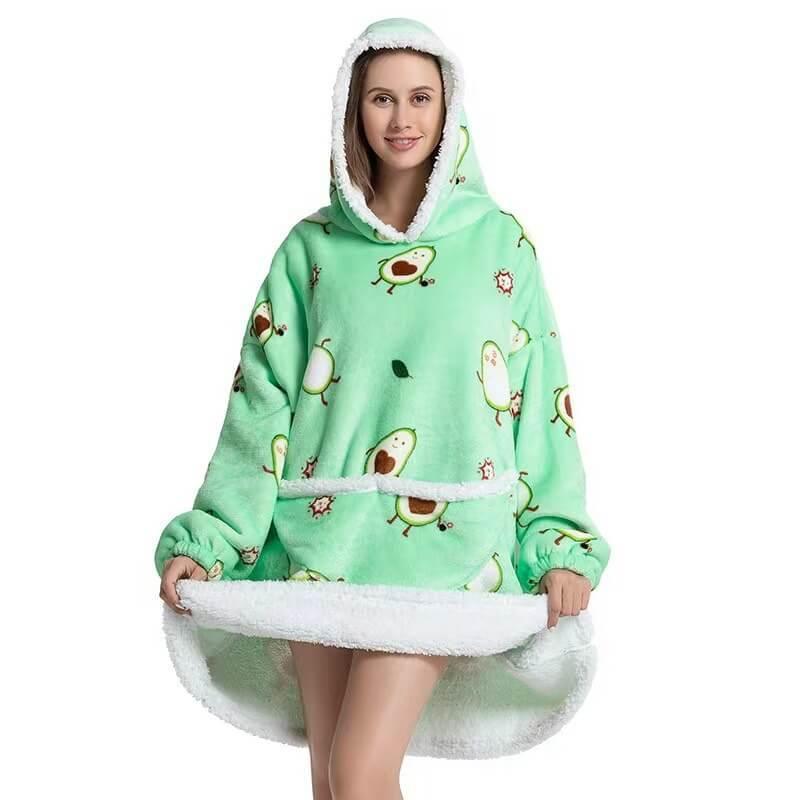 Shoodie™ New Avocado | Heb het nooit meer koud met deze warme fleece hoodie deken! - Image 2