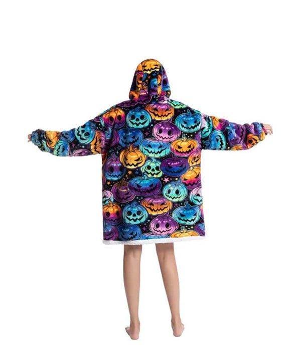 Shoodie™ Pompoen | Heb het nooit meer koud met deze warme fleece hoodie deken! - Image 4
