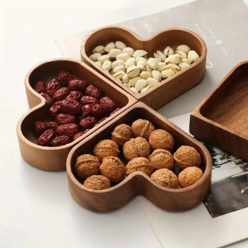 Love & Serve | Sfeervolle houten schaaltjes voor elke borrel (set 4 stuks) - Image 3