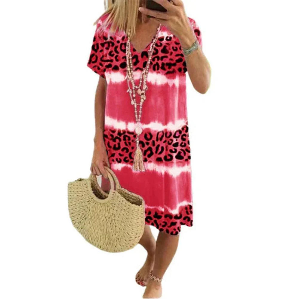 LunaVita | Dames zomerjurk met luipaardprint - Image 3
