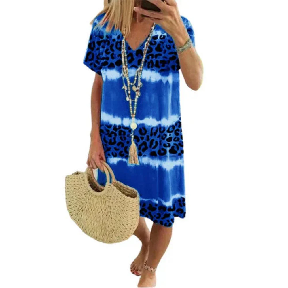 LunaVita | Dames zomerjurk met luipaardprint - Image 5
