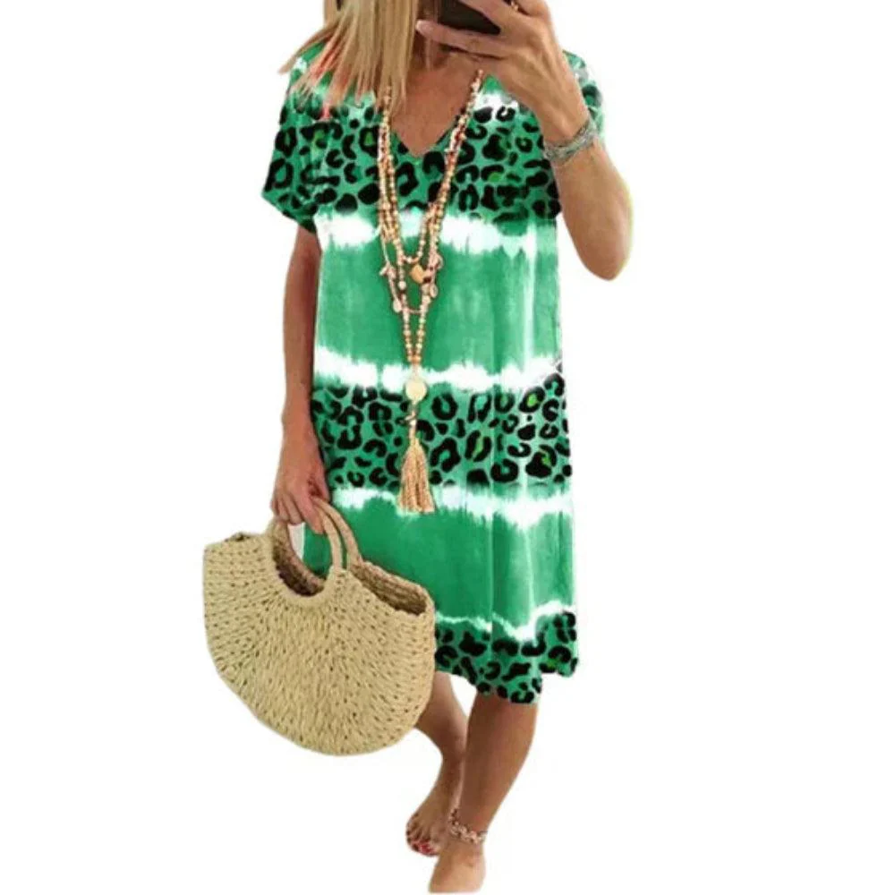 LunaVita | Dames zomerjurk met luipaardprint - Image 6