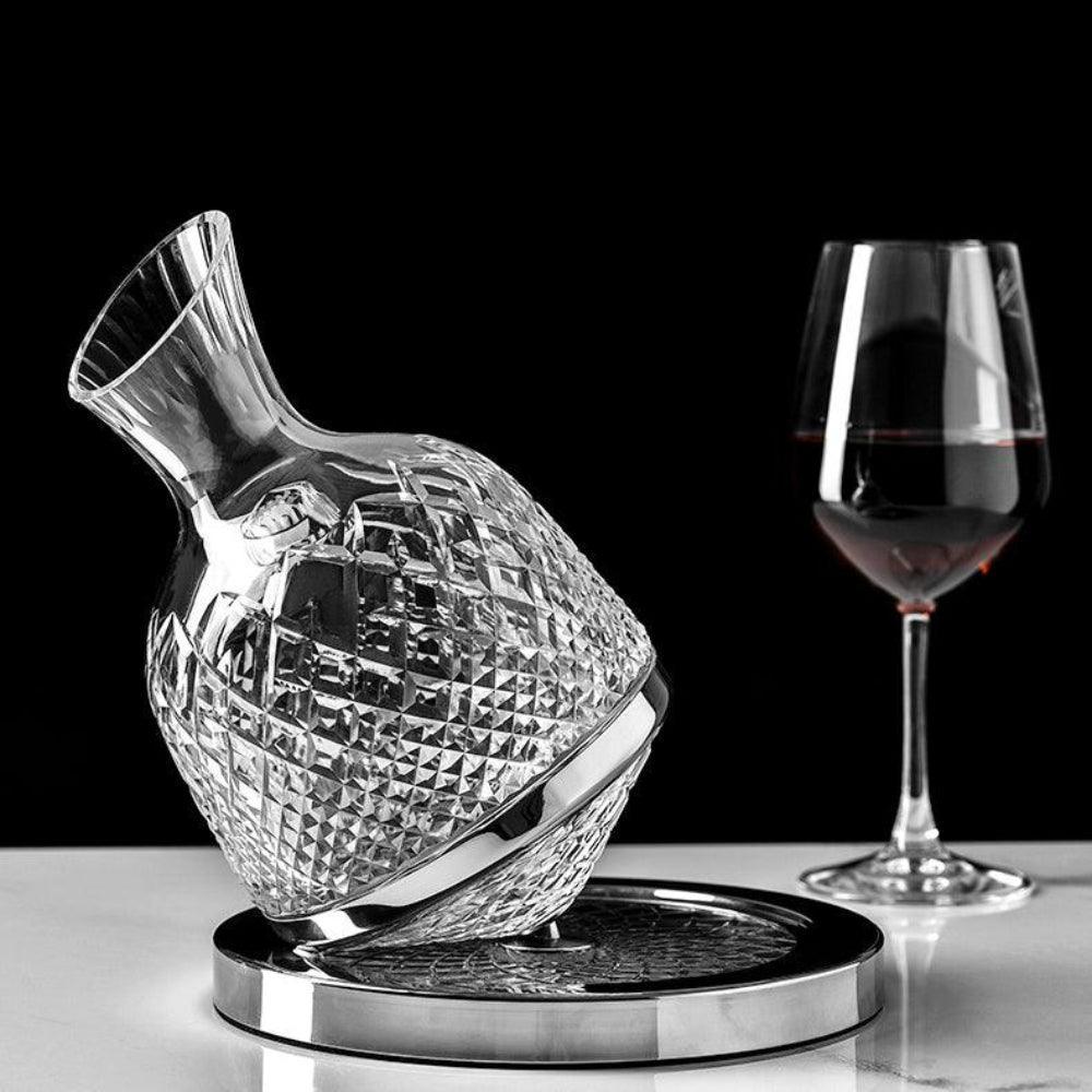 LuxDecant | 360° roterende kristallen handgeblazen wijnkaraf - Image 3