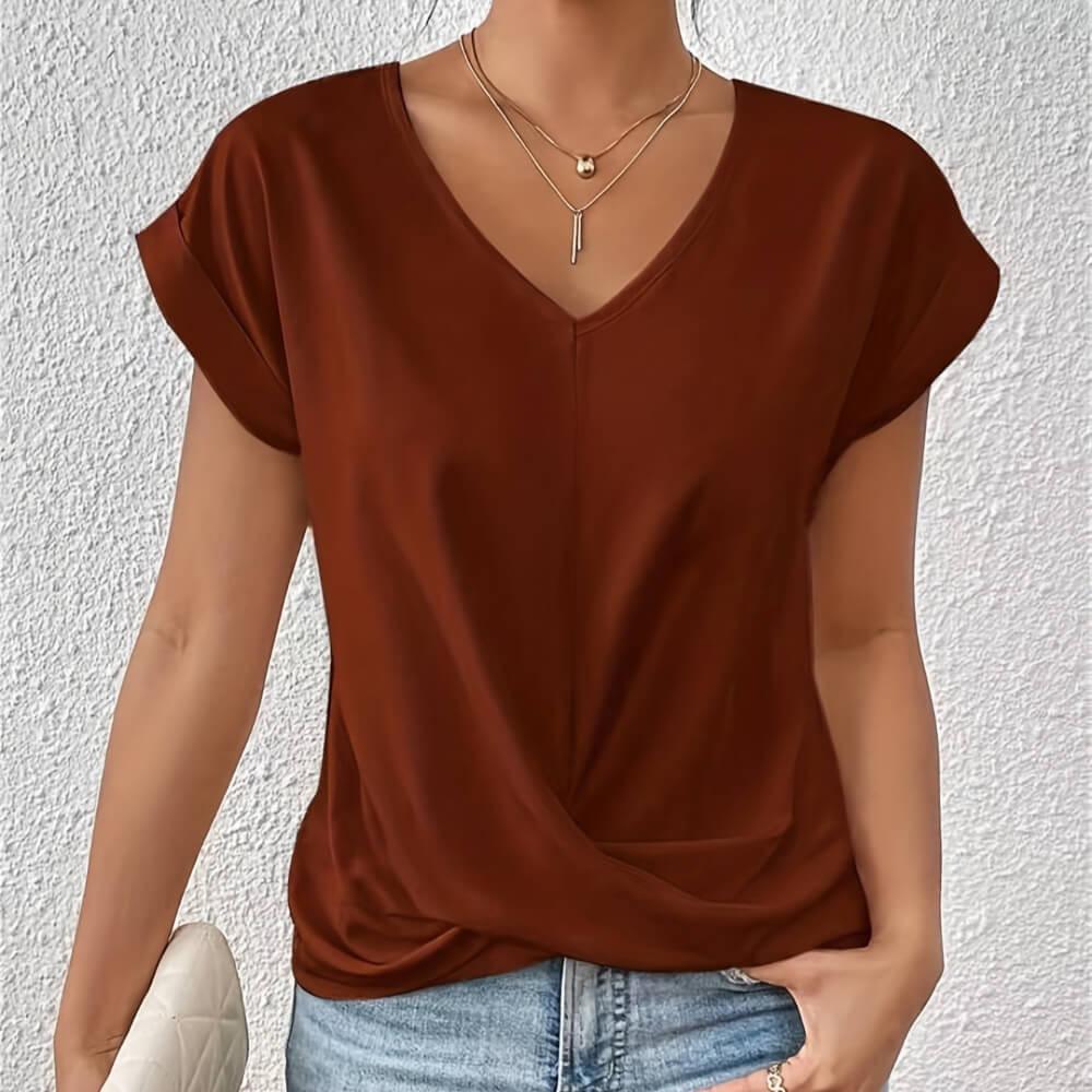 Mila™ | Casual T-shirt met V-hals - Image 4