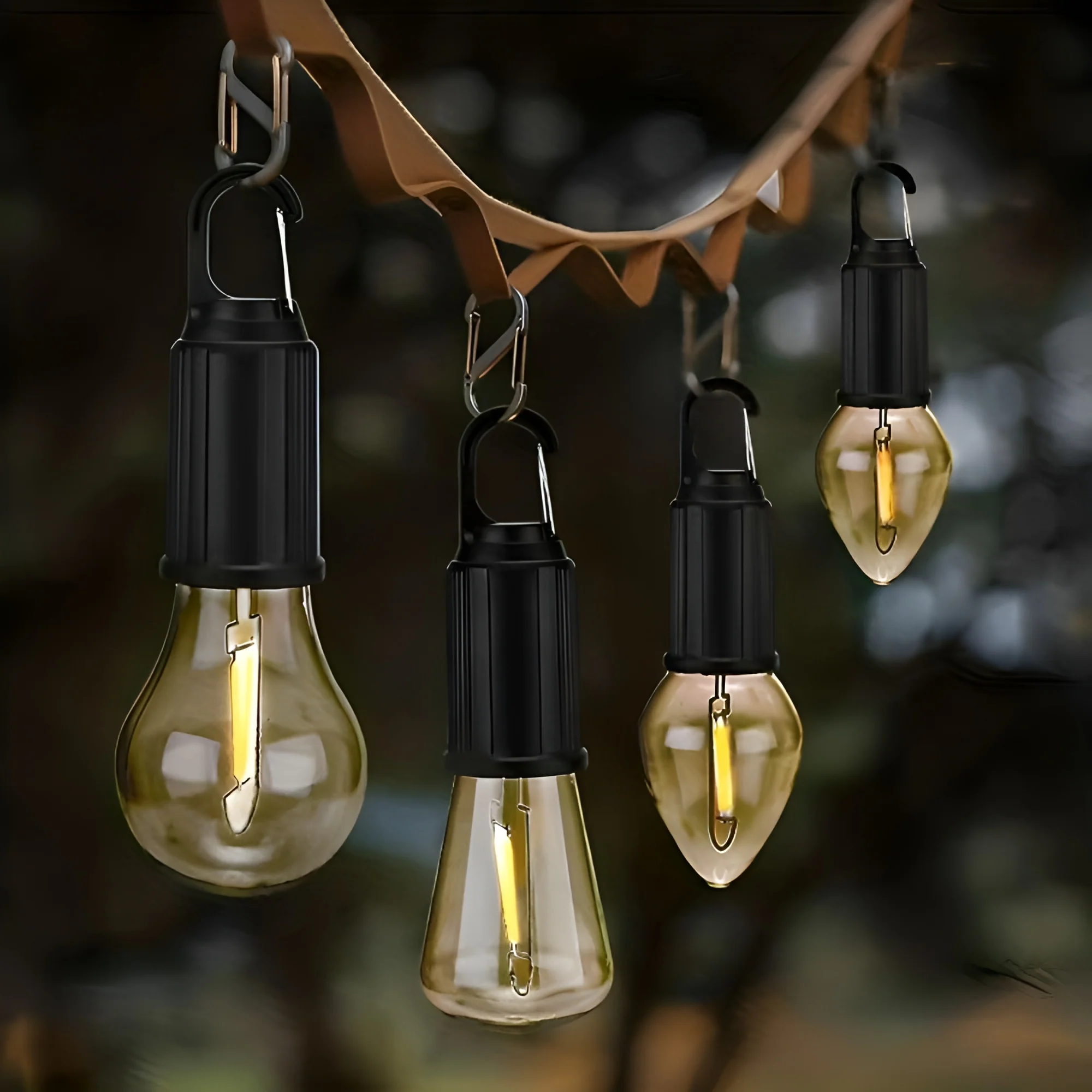 Oplaadbare retro gloeilamp | Ideaal voor op de camping! - Image 10