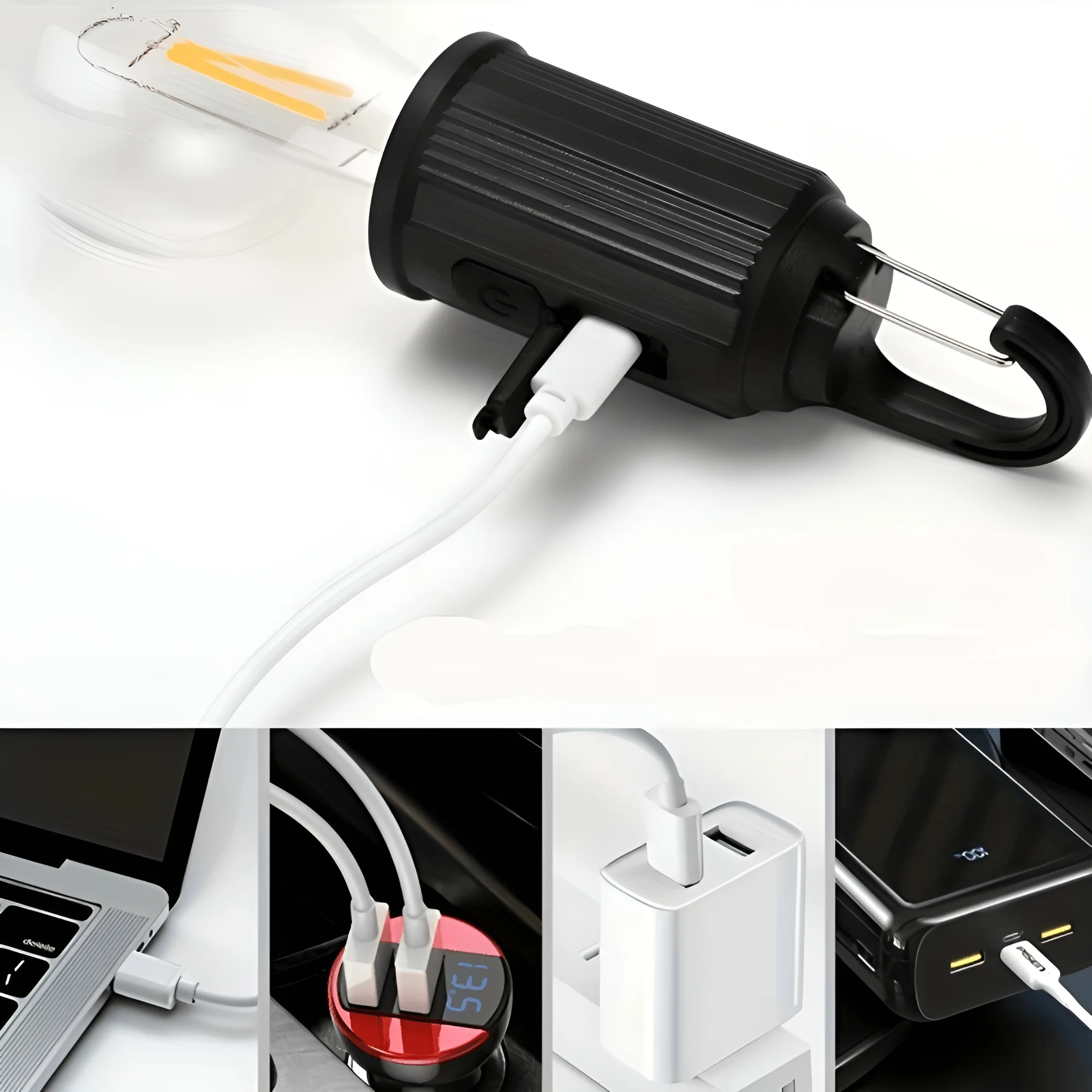Oplaadbare retro gloeilamp | Ideaal voor op de camping! - Image 11