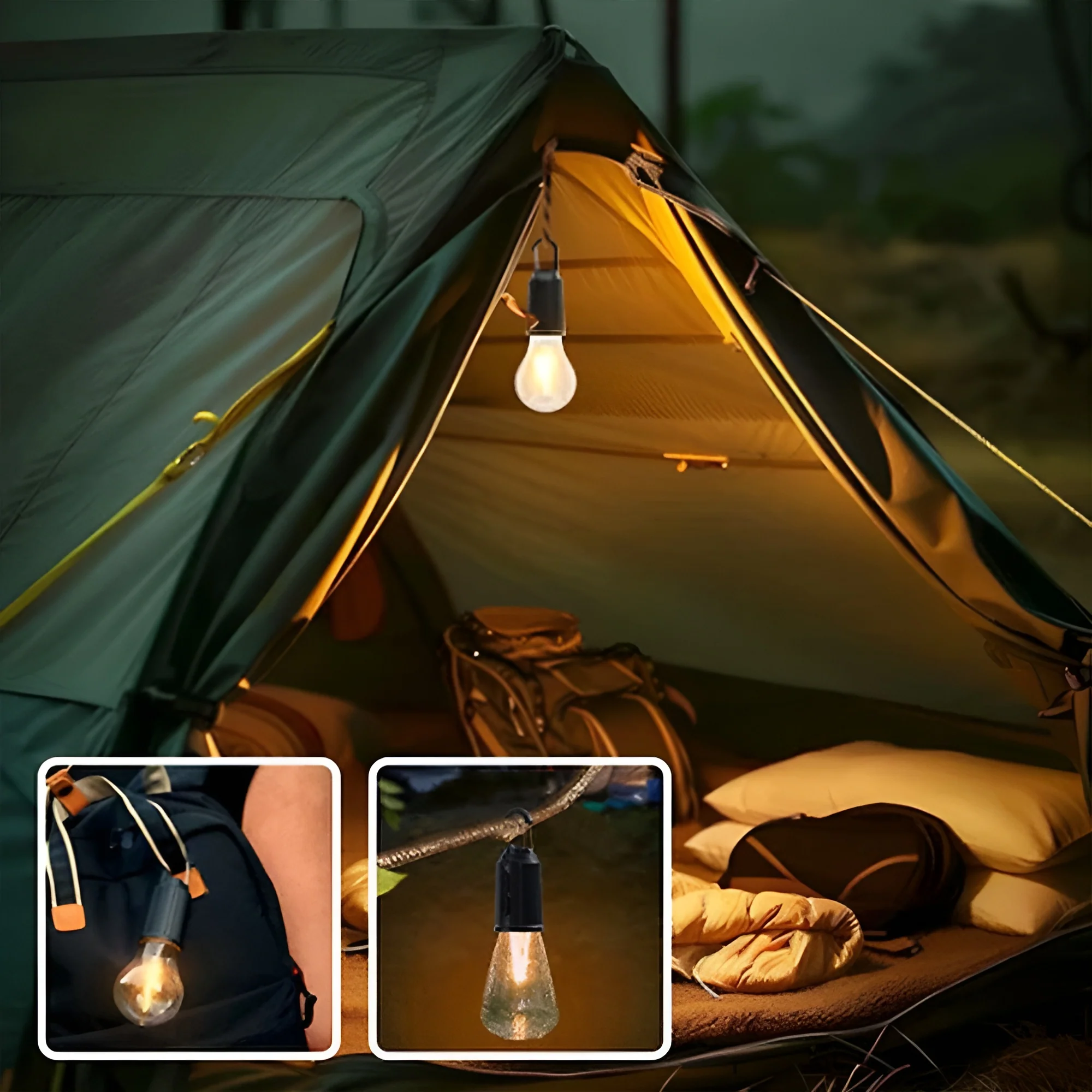 Oplaadbare retro gloeilamp | Ideaal voor op de camping! - Image 8