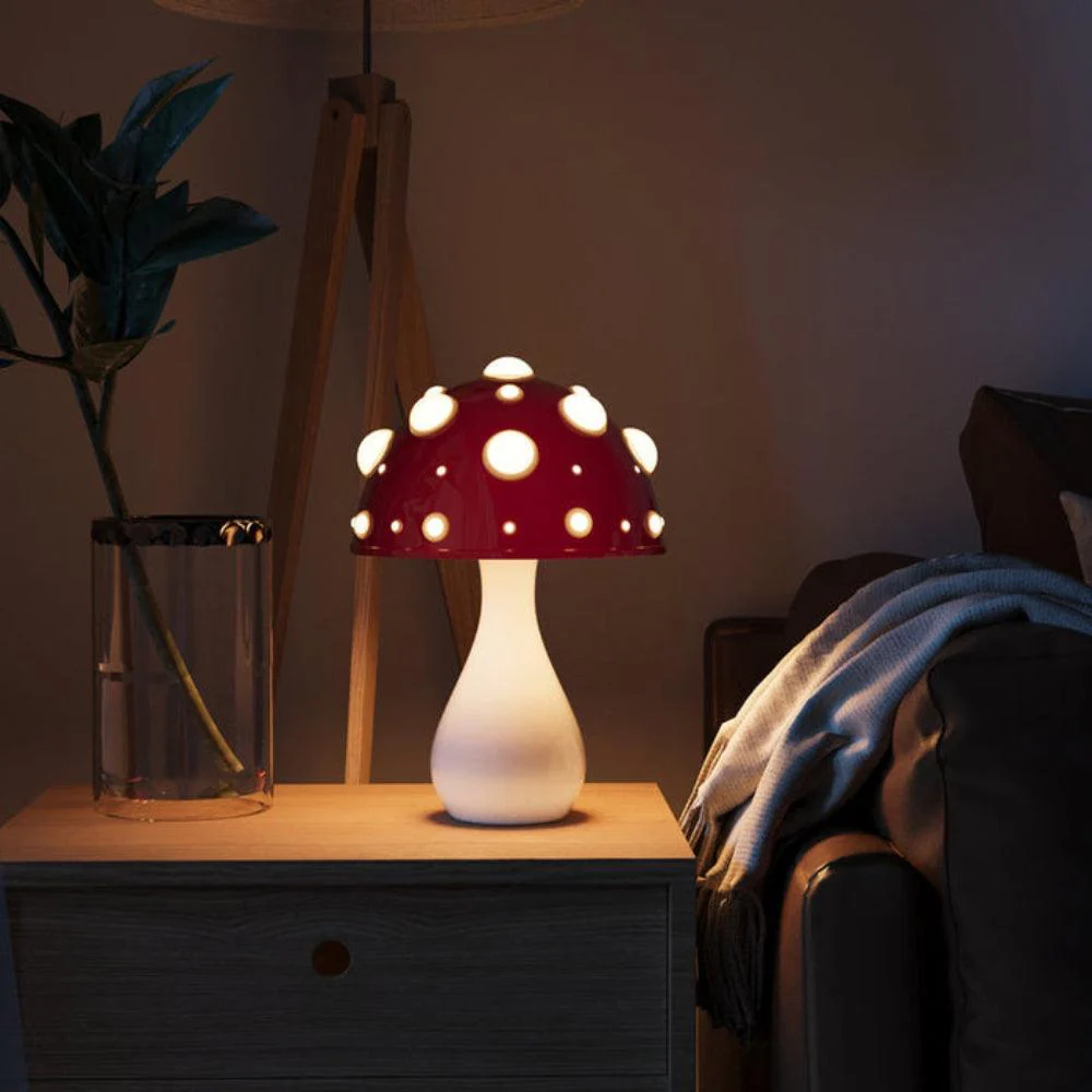 Paddenstoelen LED Lamp | Sfeervolle tafellamp geïnspireerd op de natuur - Image 3