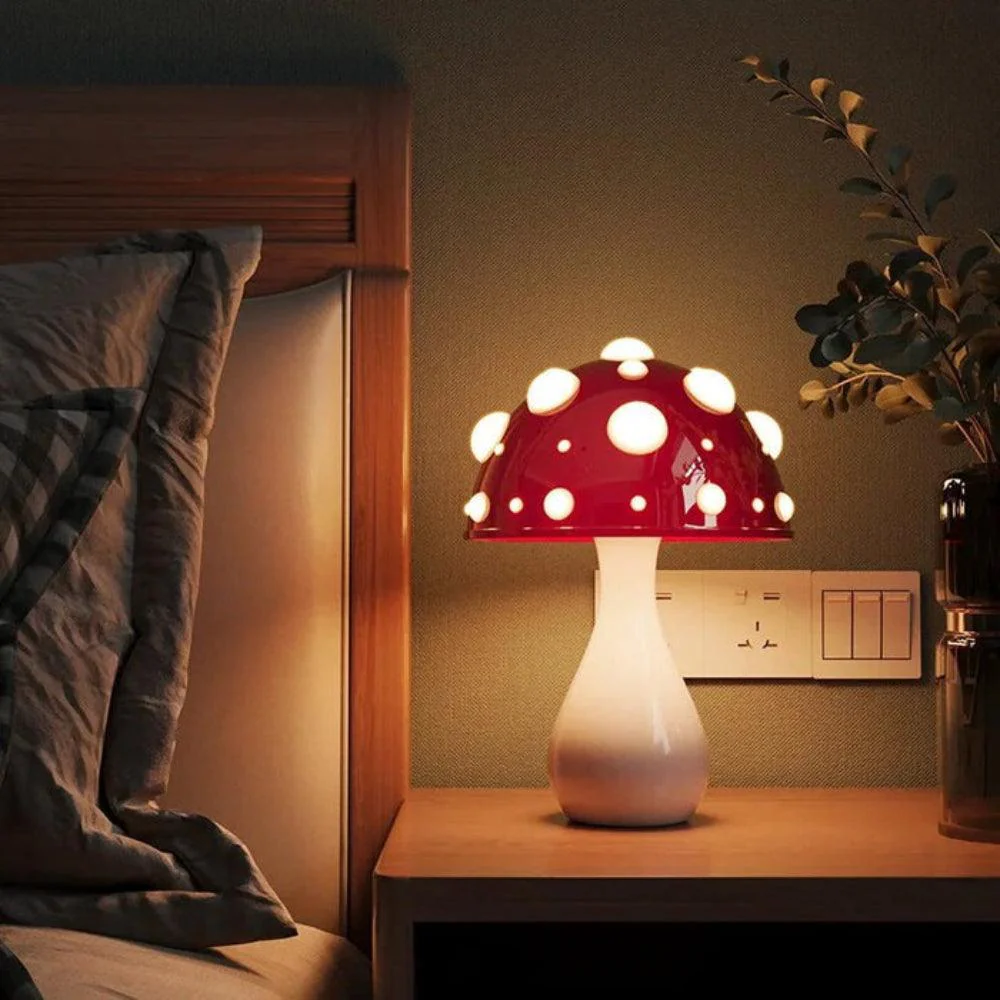 Paddenstoelen LED Lamp | Sfeervolle tafellamp geïnspireerd op de natuur - Image 4