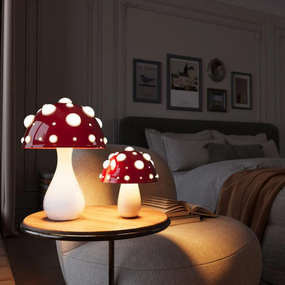 Paddenstoelen LED Lamp | Sfeervolle tafellamp geïnspireerd op de natuur - Image 5