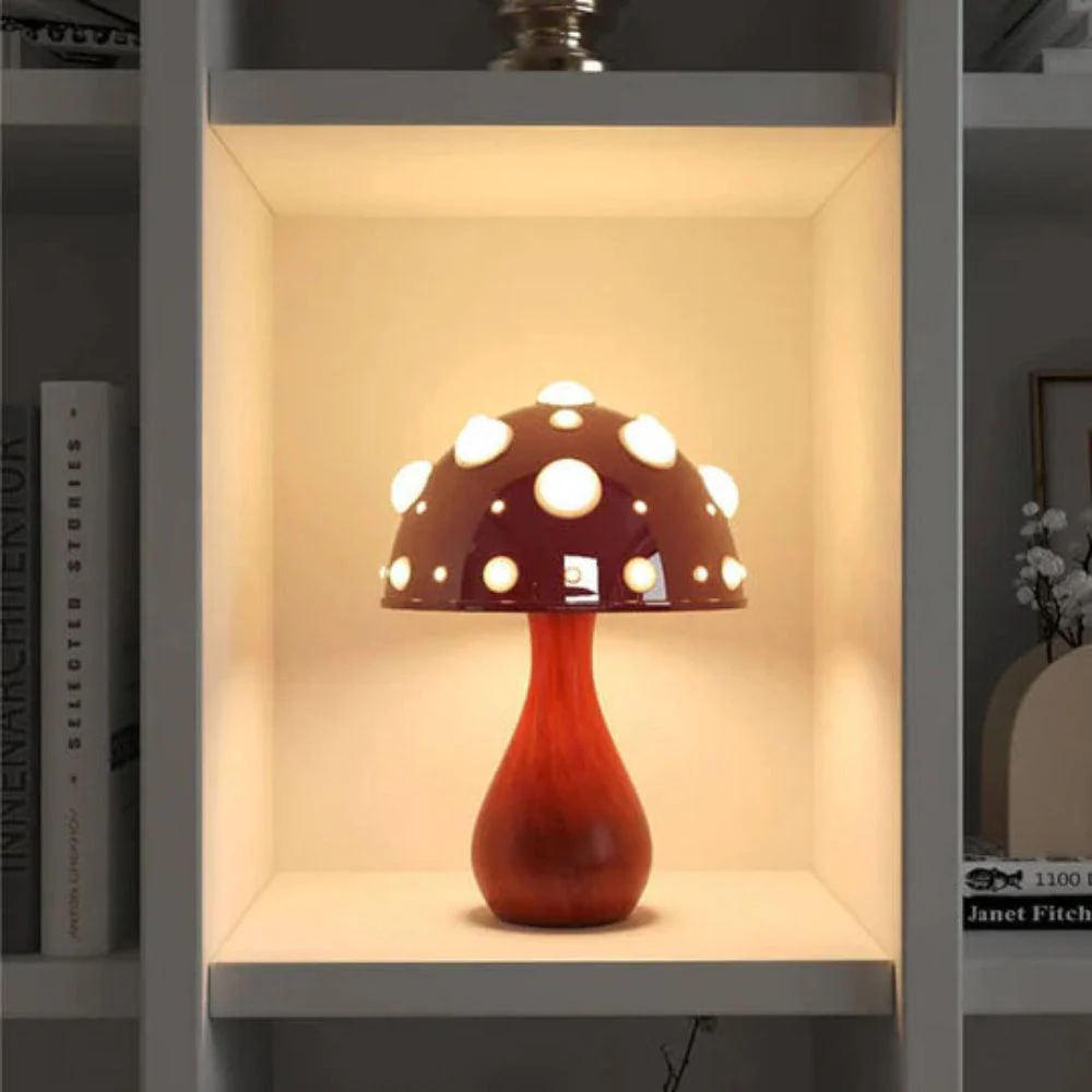 Paddenstoelen LED Lamp | Sfeervolle tafellamp geïnspireerd op de natuur - Image 6