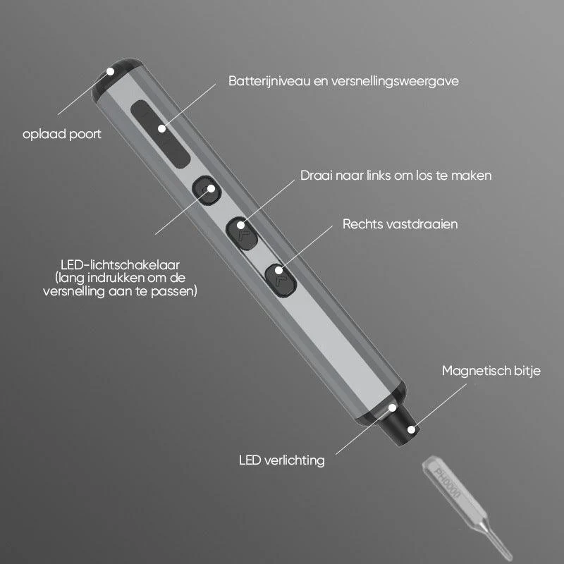 ProFix | 68-in-1  Elektrische Precisieschroevendraaierset - Image 9