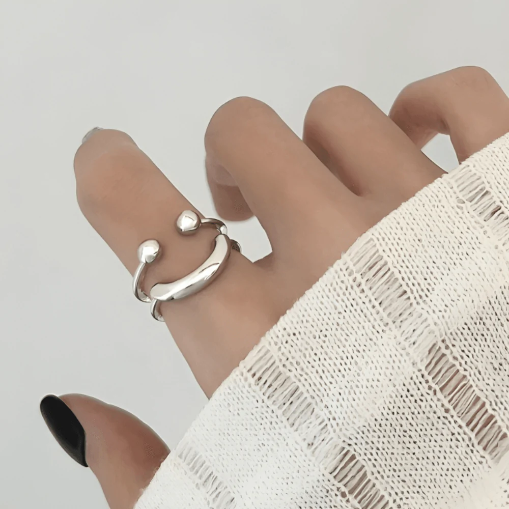 PureVibe | Smiley verstelbare ring - Image 3