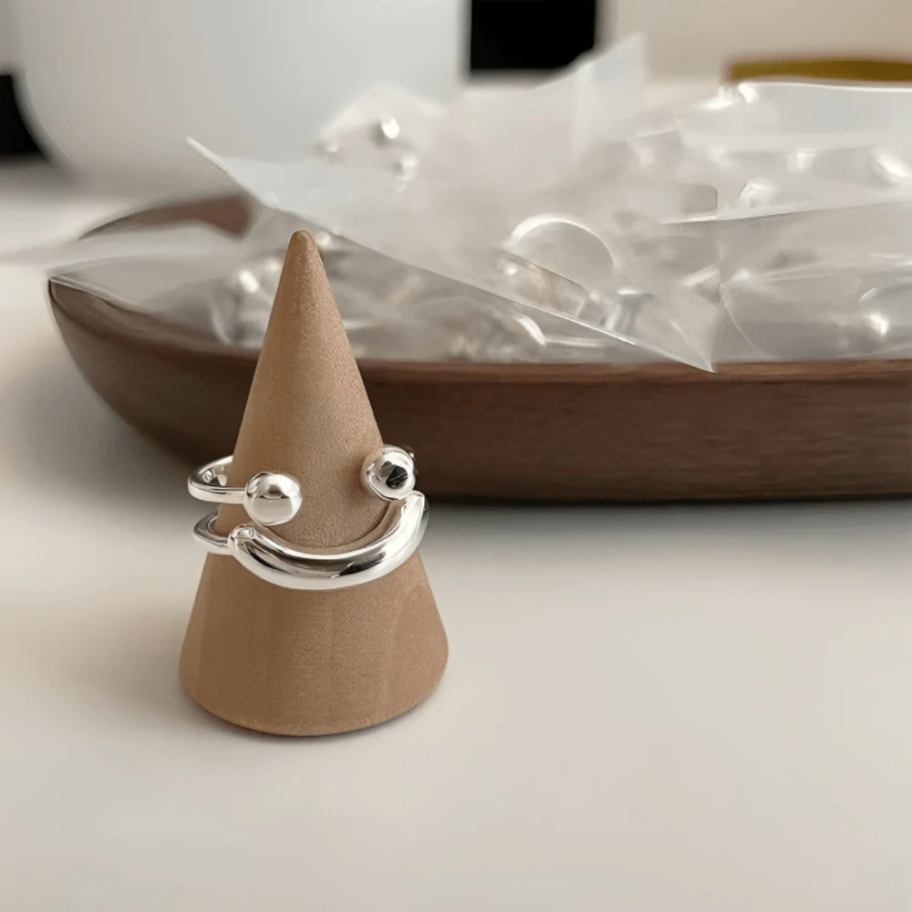 PureVibe | Smiley verstelbare ring - Image 7
