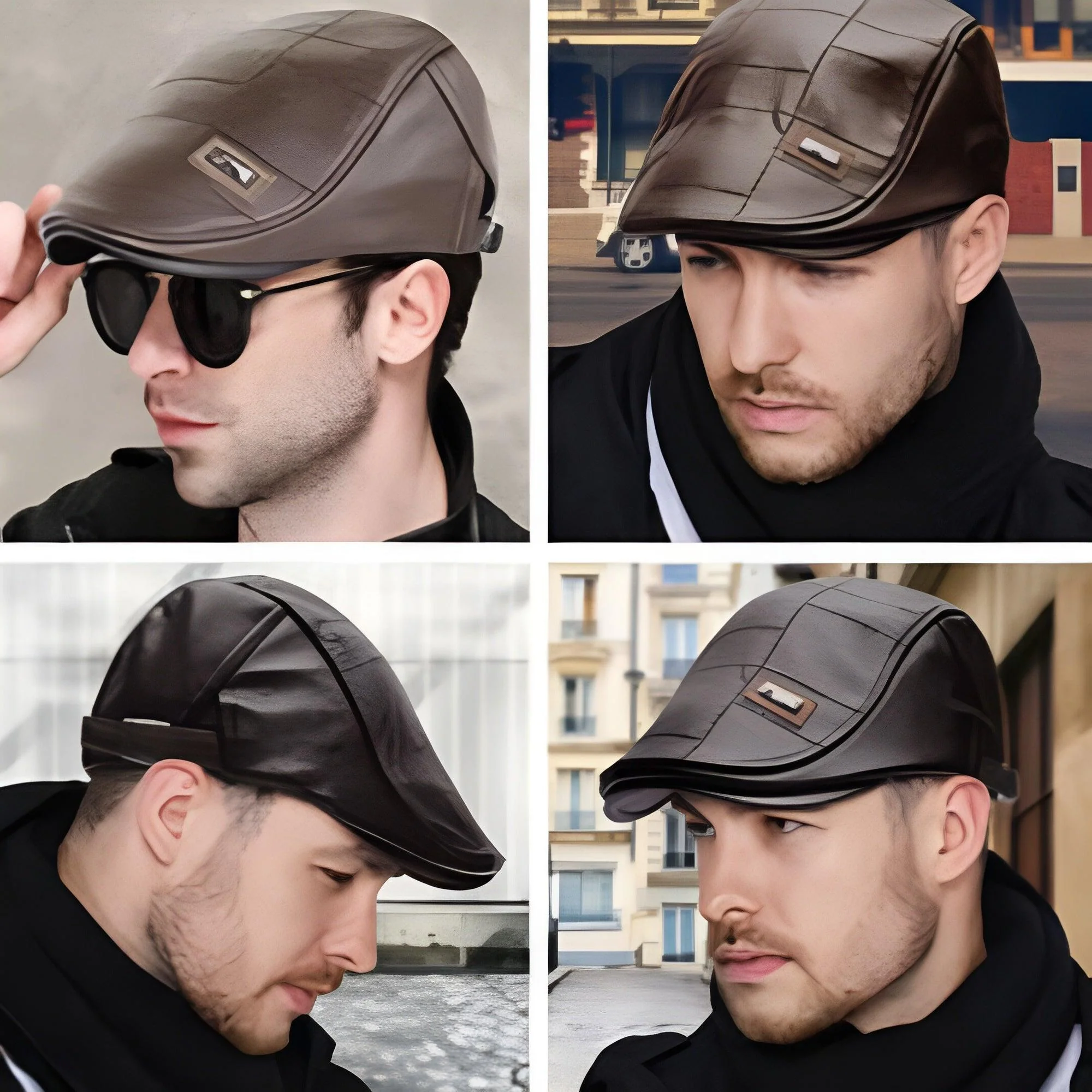 Retro heren mannen-baret - Image 4