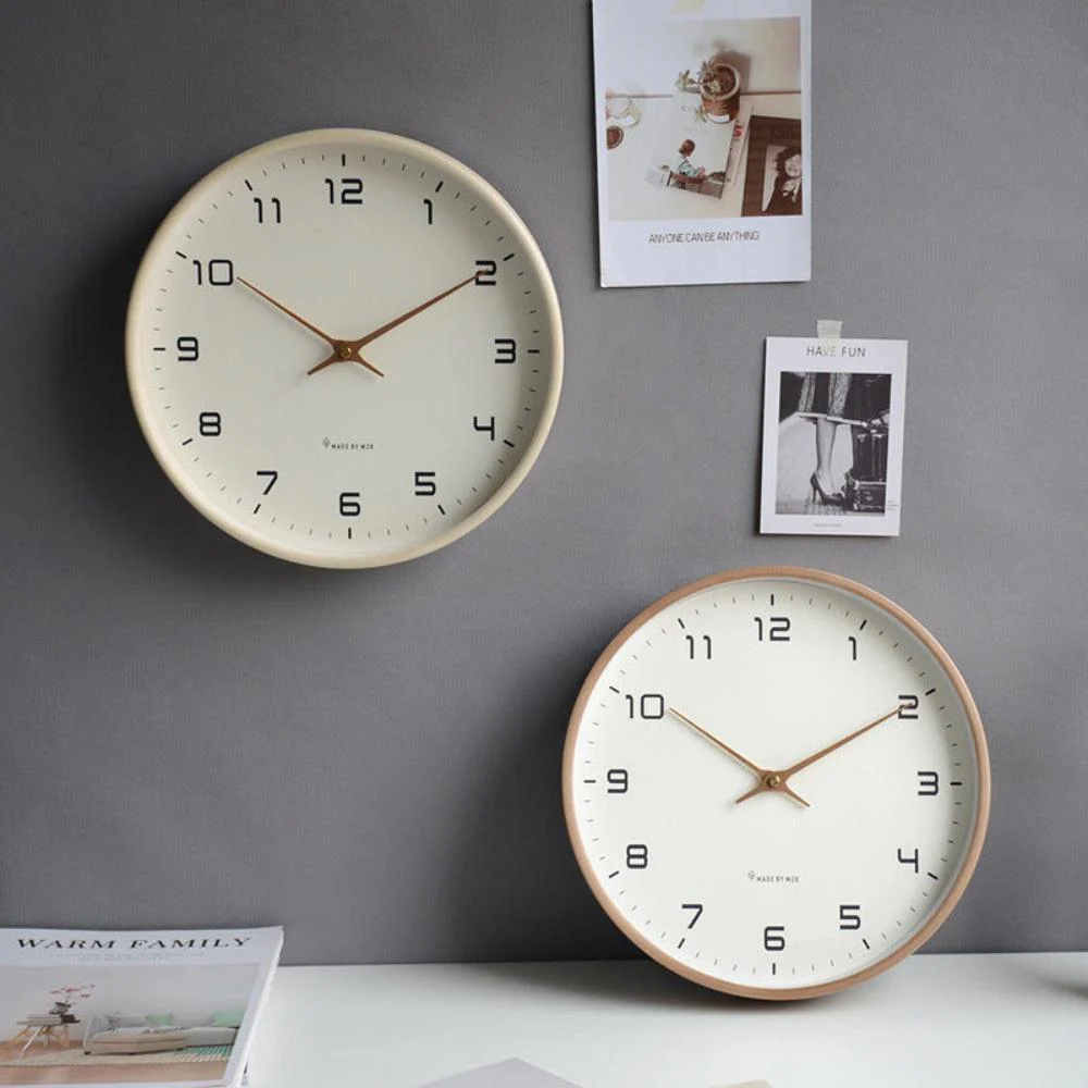 Scandinavische Houten Wandklok | Natuurlijke look, stijlvolle tijd - Image 2