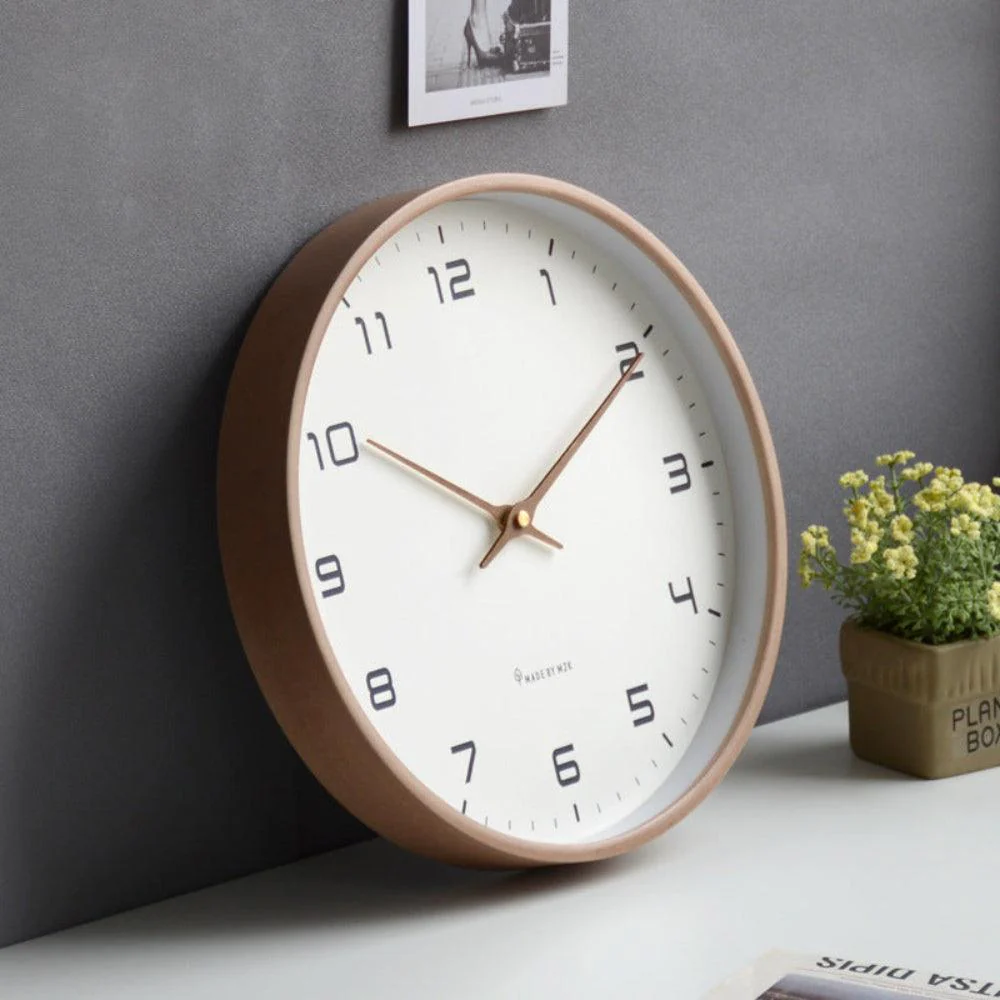 Scandinavische Houten Wandklok | Natuurlijke look, stijlvolle tijd - Image 4