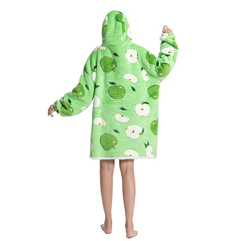Shoodie™ Appel | Heb het nooit meer koud met deze warme fleece hoodie deken! - Image 5