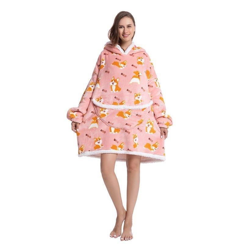 Shoodie™ Corgi | Heb het nooit meer koud met deze warme fleece hoodie deken! - Image 3