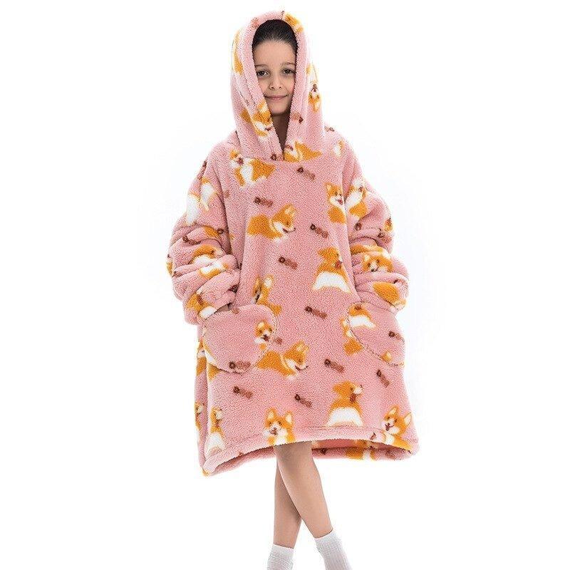 Shoodie™ Corgi | Heb het nooit meer koud met deze warme fleece hoodie deken! - Image 6