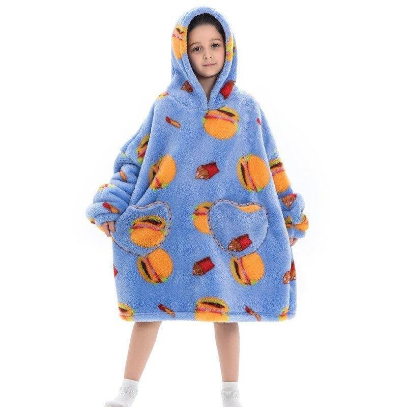 Shoodie™ Hamburger | Heb het nooit meer koud met deze warme fleece hoodie deken! - Image 2