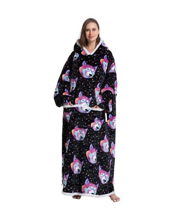 Shoodie Husky Extra Lang | Heb het nooit meer koud met deze warme fleece hoodie deken!! - Image 3