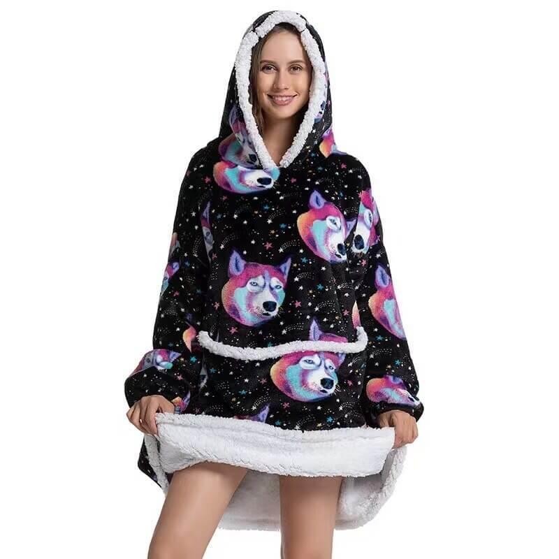 Shoodie™ Husky | Heb het nooit meer koud met deze warme fleece hoodie deken! - Image 4