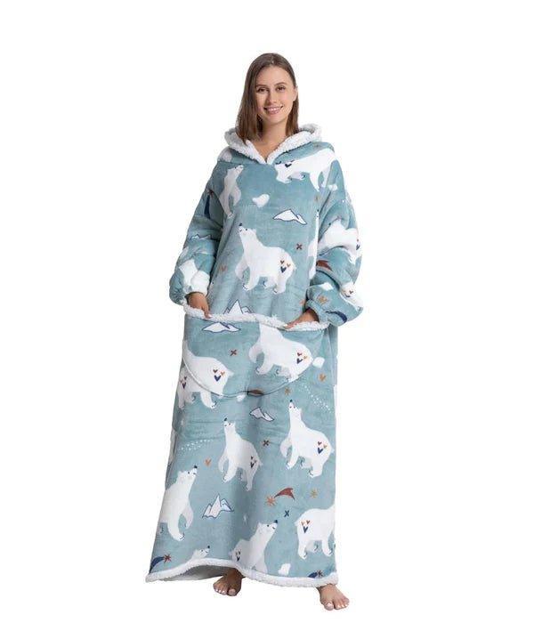 Shoodie IJSBEER Extra Lang | Heb het nooit meer koud met deze warme fleece hoodie deken!! - Image 3