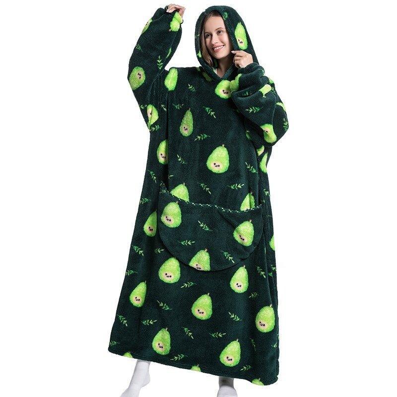 Shoodie Peer Extra Lang | Heb het nooit meer koud met deze warme fleece hoodie deken!!