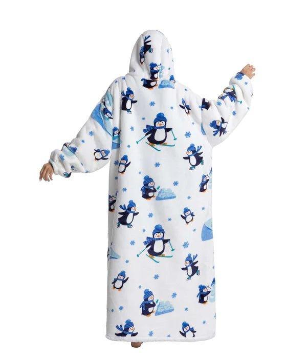 Shoodie Pinguin Extra Lang | Heb het nooit meer koud met deze warme fleece hoodie deken!! - Image 3