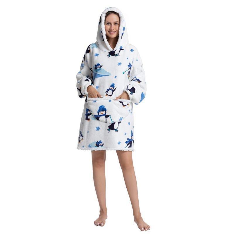 Shoodie™ Pinquin | Heb het nooit meer koud met deze warme fleece hoodie deken! - Image 4