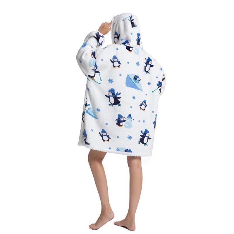 Shoodie™ Pinquin | Heb het nooit meer koud met deze warme fleece hoodie deken! - Image 5
