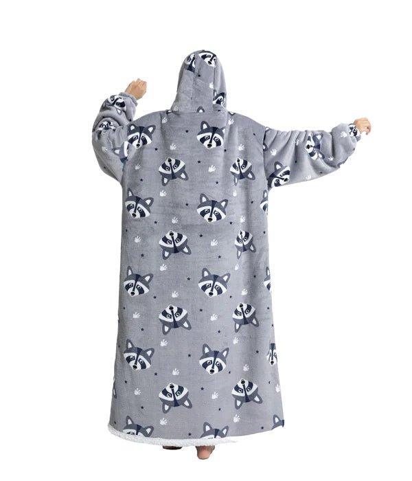 Shoodie Wasbeer Extra Lang | Heb het nooit meer koud met deze warme fleece hoodie deken! - Image 3
